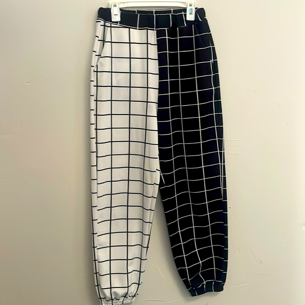 SHEIN 2-tone Plaid Pants
